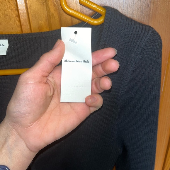 Abercrombie & Fitch black sweater bodysuit size medium - Picture 11 of 15